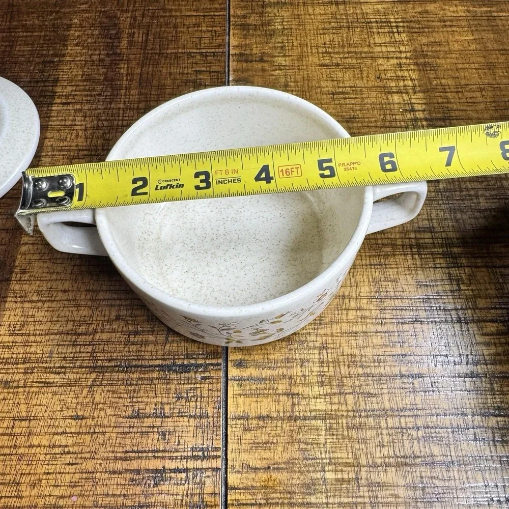 Vintage Lenox Temper-Ware • Lenox Merriment • Lidded Sugarbowl